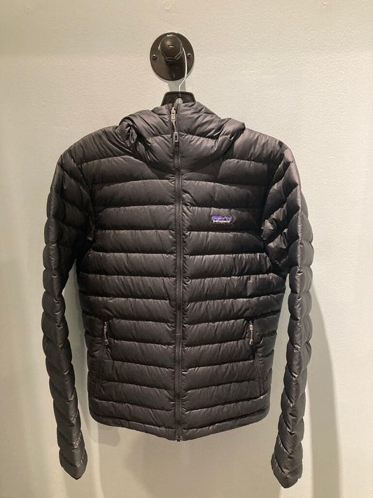 Patagonia Down Sweater Hoody, Black, Men's S