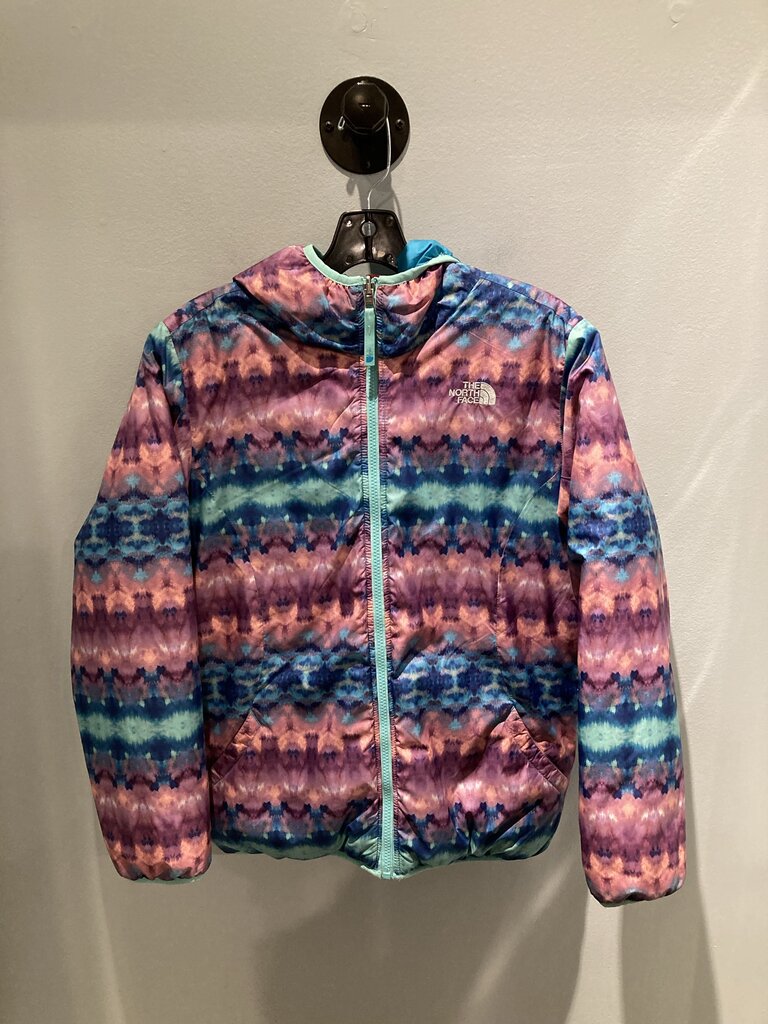 The North Face Reversible Puffer Jacket, Pink/Multi, Kid's XL