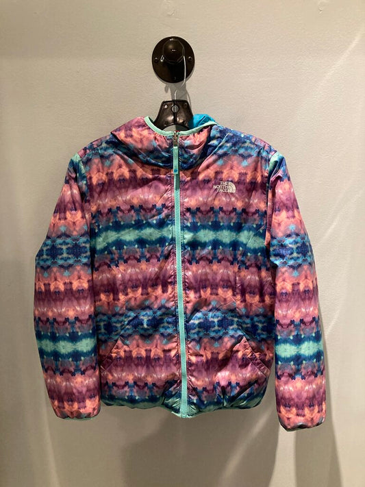 The North Face Reversible Puffer Jacket, Pink/Multi, Kid's XL