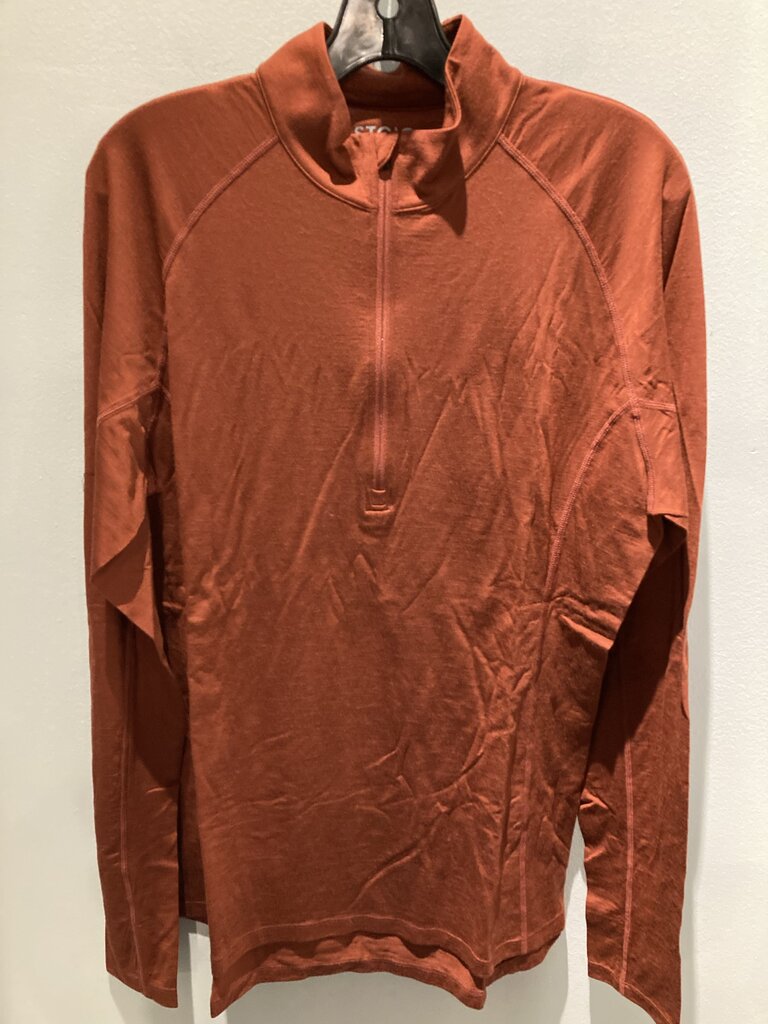 Stoic Merino Wool 1/4 Zip Top, Red, Men's L
