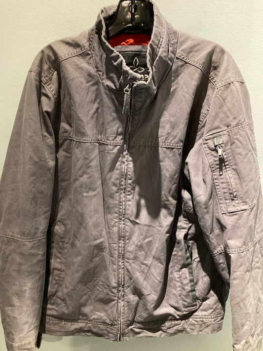 Prana Insulated Full Zip Jacket, Grey, Men's L