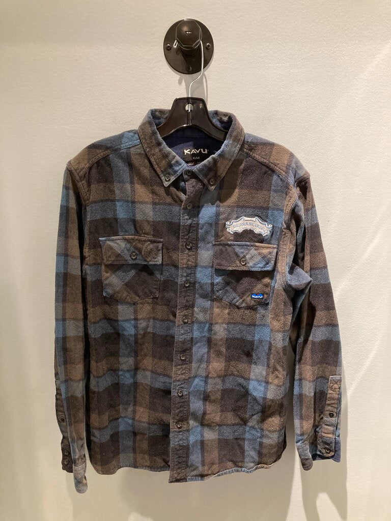 Kavu LS Flannel, Brown/Blue, Men's L