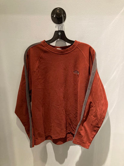 The North Face LS Fleece Pull Over, Red, Men's L