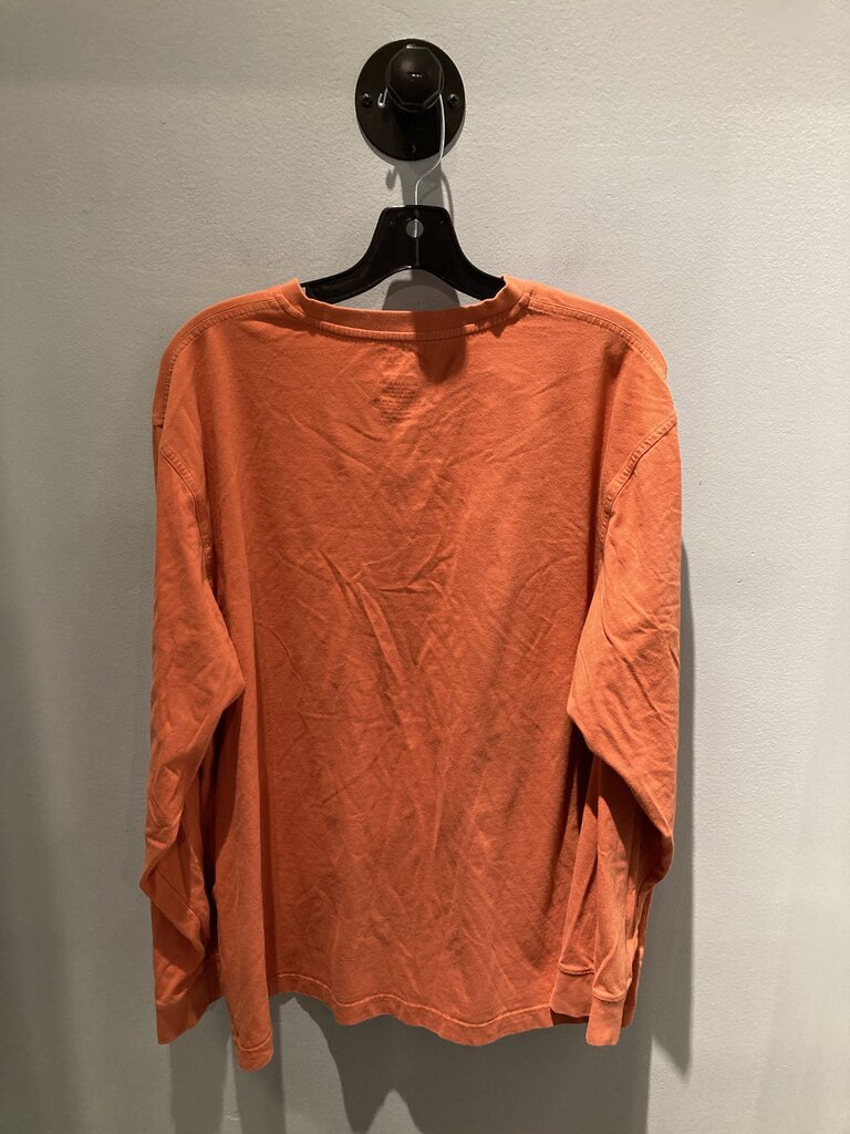 L.L.Bean LS Shirt, Orange, Men's XL