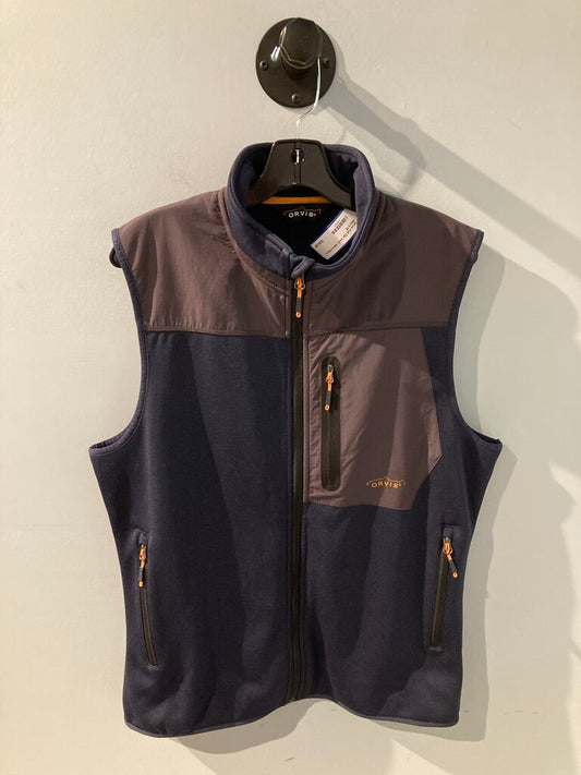 Orvis Full Zip Vest, Navy/Grey, Men's M