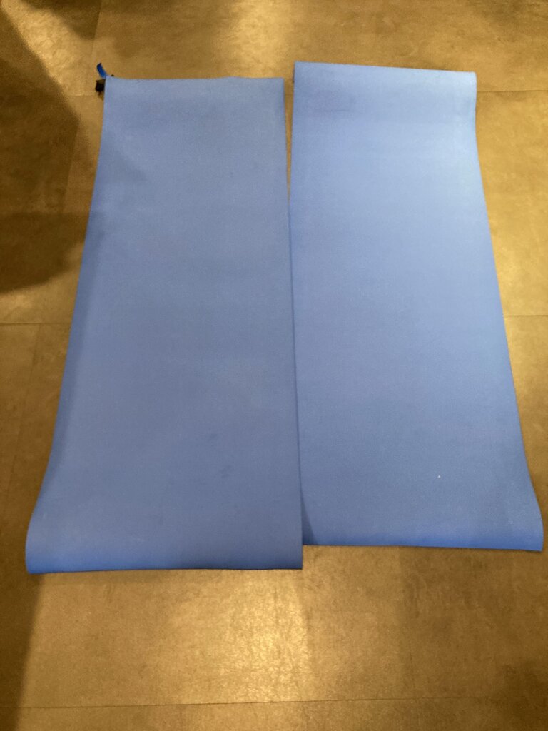 Foam Yoga Mat, Blue, Double
