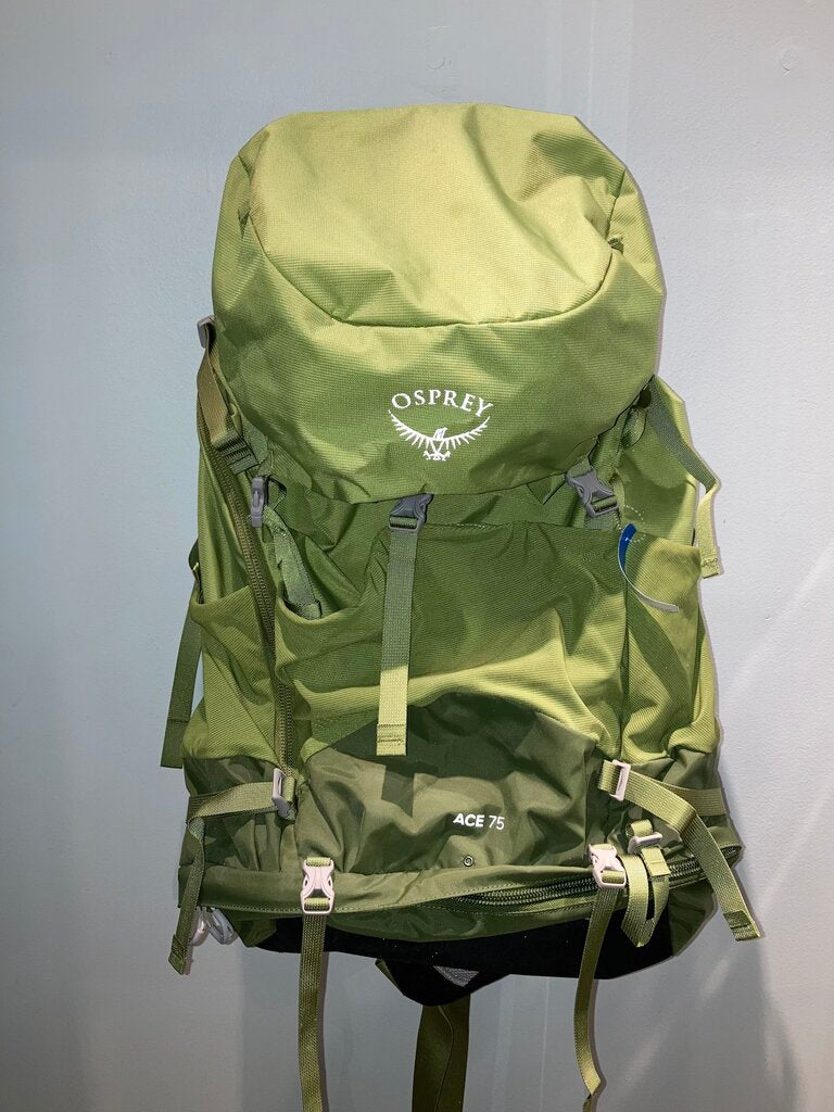 Osprey Ace Backpack, Green/Lime, 75L