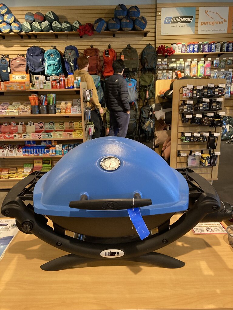 Weber Portable Propane Grill, Blue