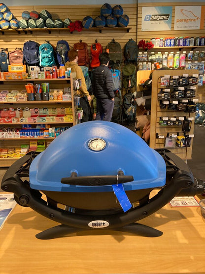 Weber Portable Propane Grill, Blue