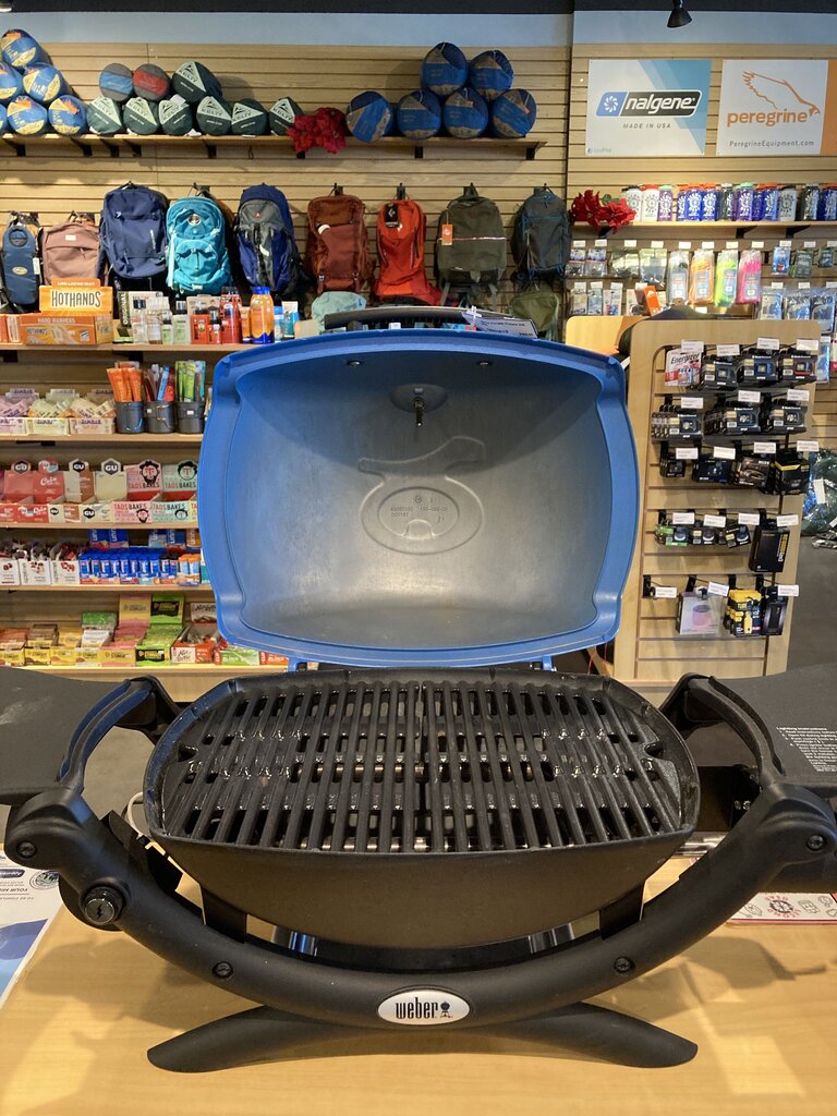 Weber Portable Propane Grill, Blue
