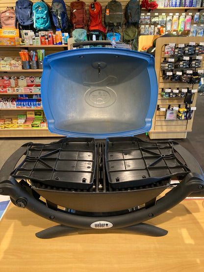 Weber Portable Propane Grill, Blue