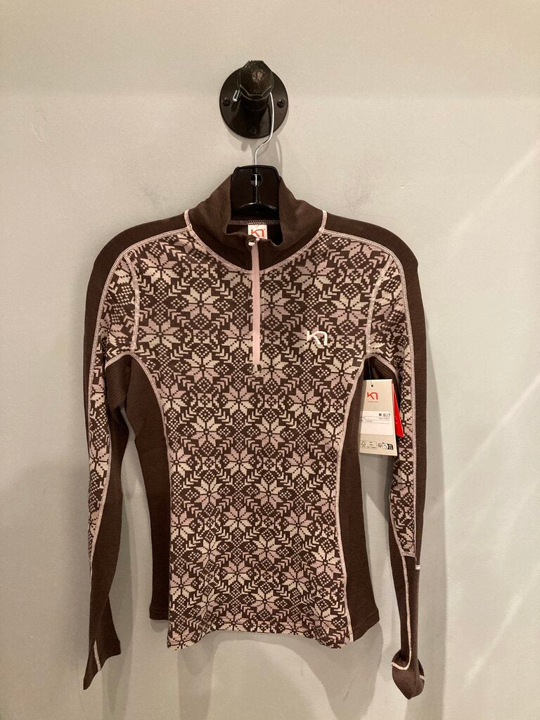 Kari Traa Anna Half Zip, Cocoa, Women's M (Sample)
