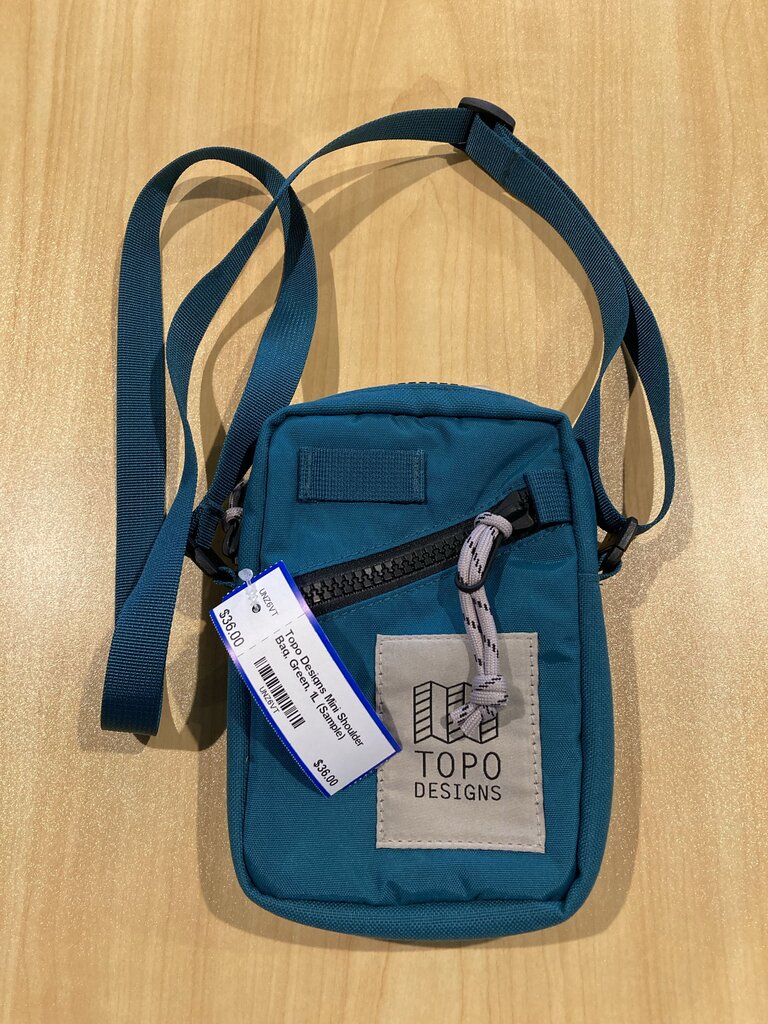 Topo Designs Mini Shoulder Bag, Green, 1L (Sample)