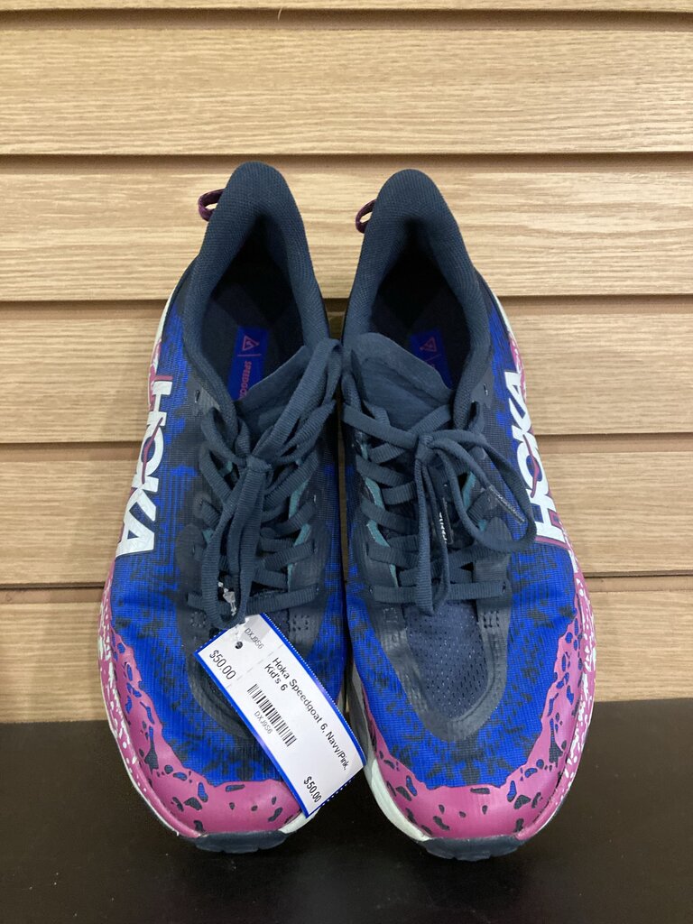 Hoka Speedgoat 6, Navy/Pink, Kid's 6