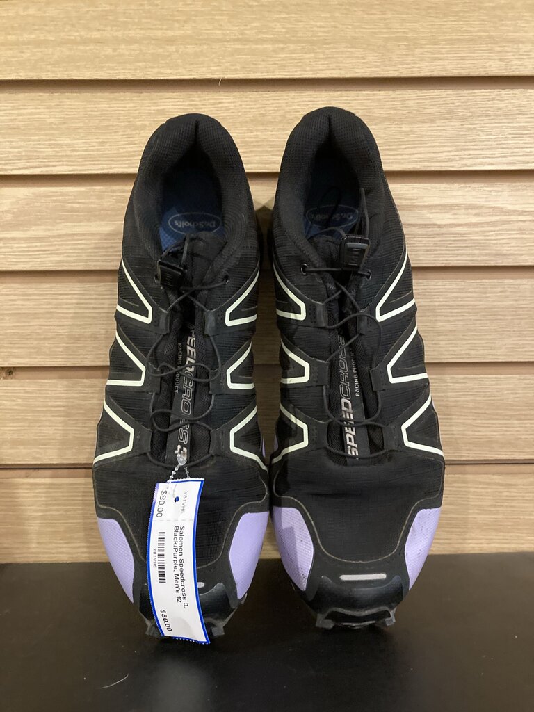 Salomon Speedcross 3, Black/Purple, Men's 12