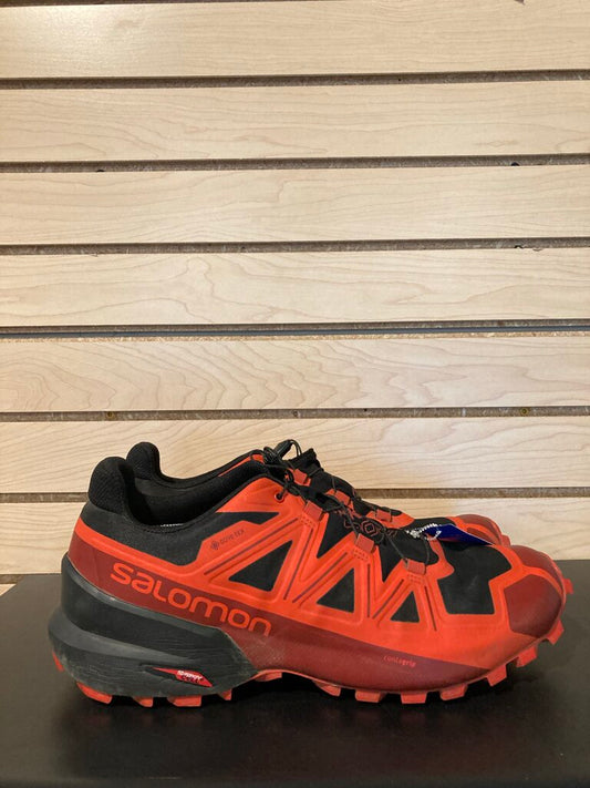Salomon Cross Spike 5 GTX, Black/Red, Men's 12