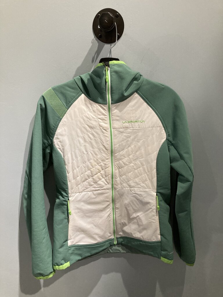 La Sportiva Hybrid Fleece Hoody, Green/White, Women's S