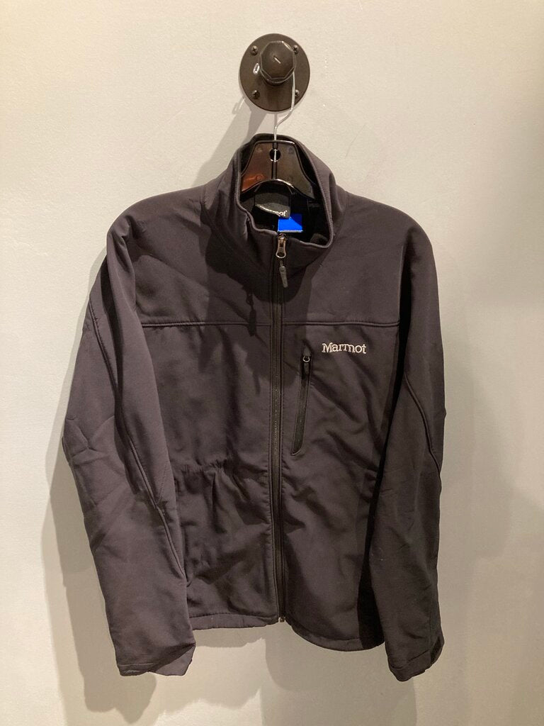 Marmot Full Zip Softshell Jacket, Black, Men's M