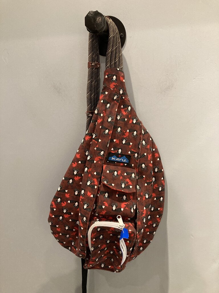 Kavu Sling Rope Bag, Red Racoons, OS