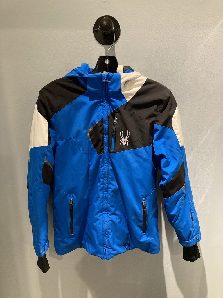 Spyder Snow Jacket, Blue/Black, Kid's XXL?