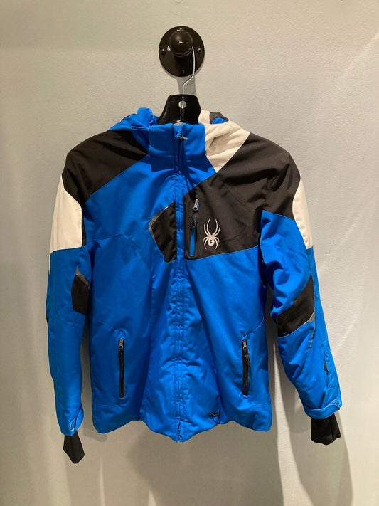 Spyder Snow Jacket, Blue/Black, Kid's XXL?