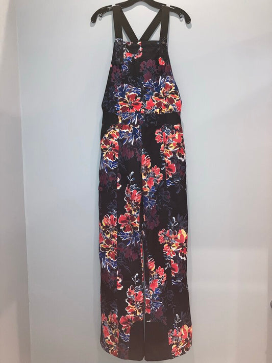 Obermeyer Snow Bib, Black/Floral, Women's 8