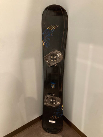 Type A Snowboard w/ K2 Clicker X Bindings, Black