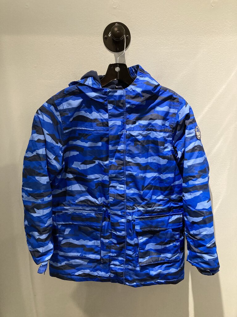 Lands End Squall Jacket, Blue Camo, Kid's XL