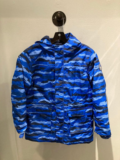 Lands End Squall Jacket, Blue Camo, Kid's XL