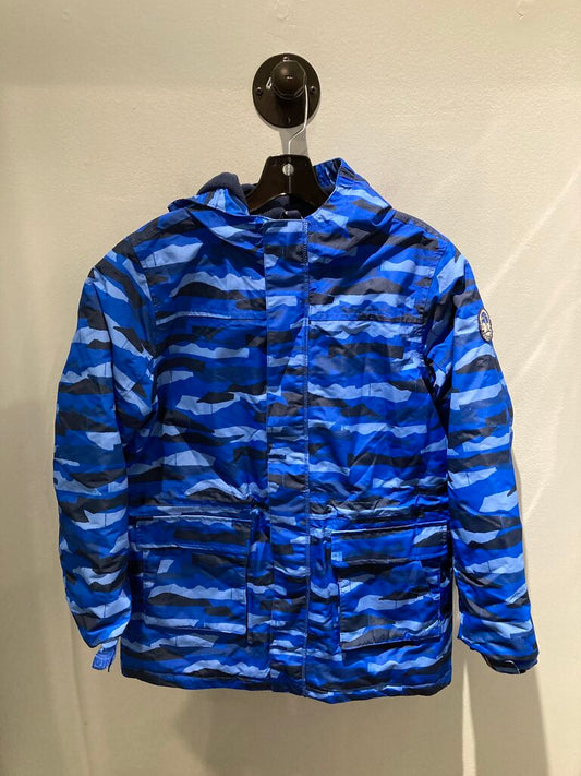 Lands End Squall Jacket, Blue Camo, Kid's XL