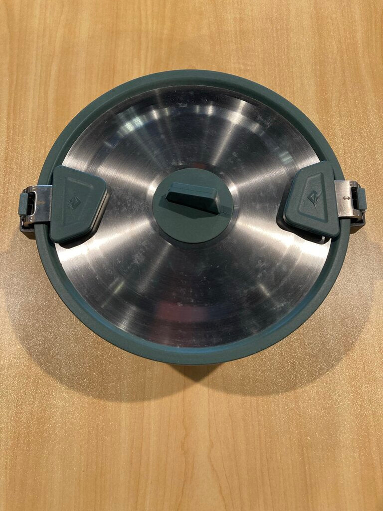 Sea To Summit Stainless/Silicone Collapsible Cookpot, Silver/Blue, 3L