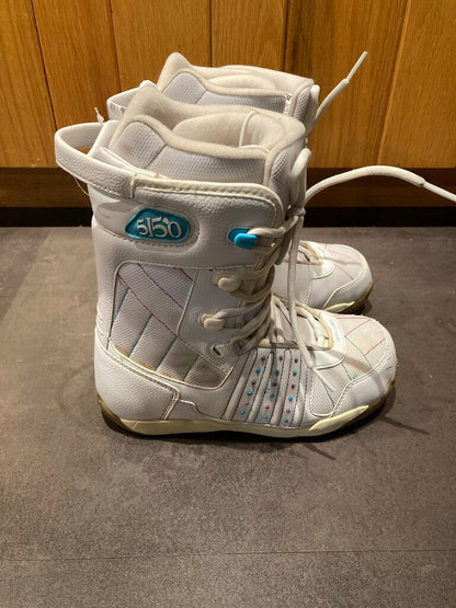 Fifty One Fifty Snowboard Boots, White, Women's 8