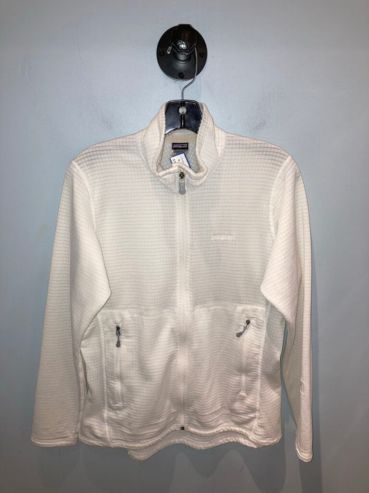 Patagonia Full Zip R1 Fleece, White, Women's L