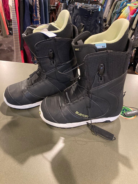 Burton Mint Snowboard Boot, Black/Green, Women's 8.5