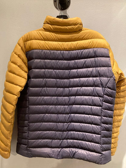 Patagonia Down Sweater, Tan/Blue, Men's M