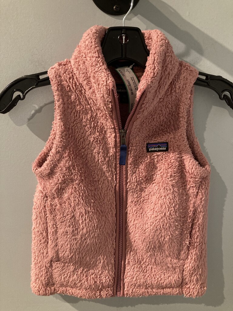 Patagonia Fleece Vest, Pink, Kids XS (5-6)