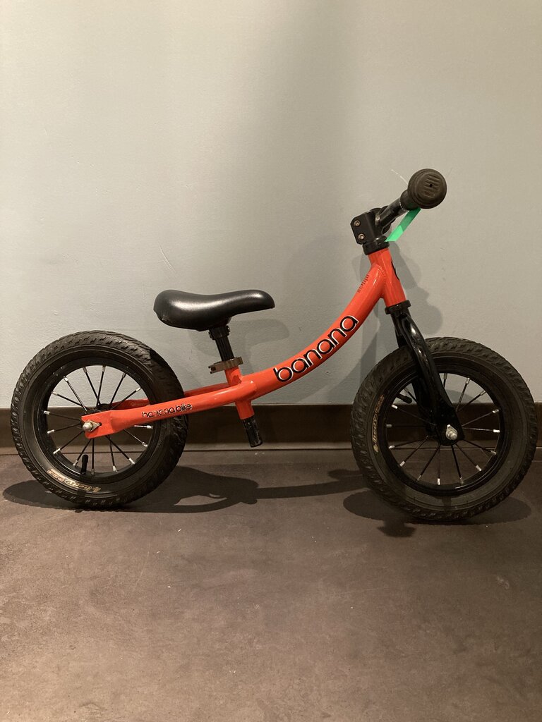 Banana Balance Bike, Orange, 12in wheels