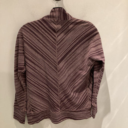 Prana LS Wrap Sweater, Purple Stripes, Women's XS