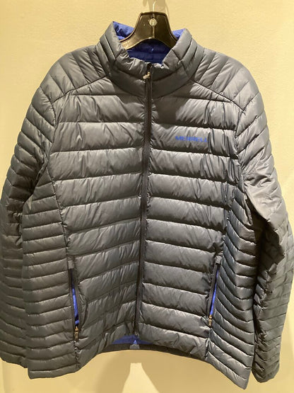 Merrell Full Zip Down Jacket, Blue/Navy, Men's L