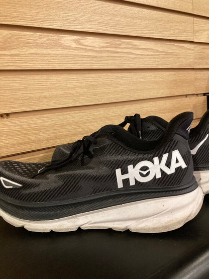 Hoka Clifton 9 Shoes, Black, Men's 11.5D