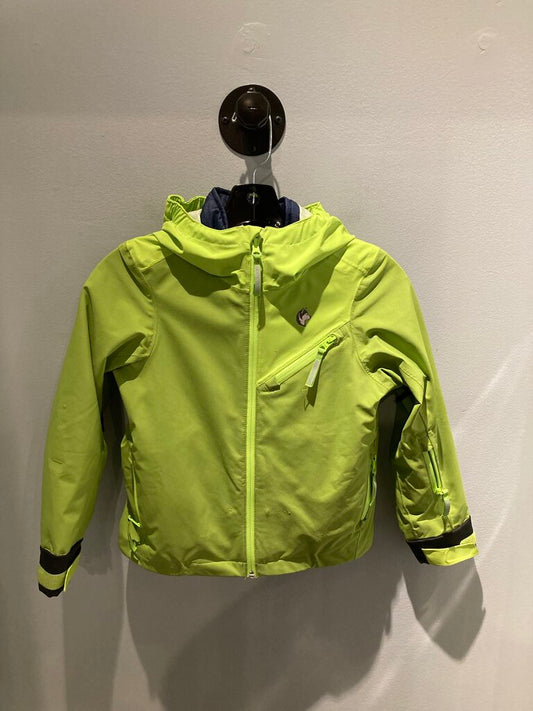 Shred Dog Snow Jacket, Green/Navy, Kid's 6