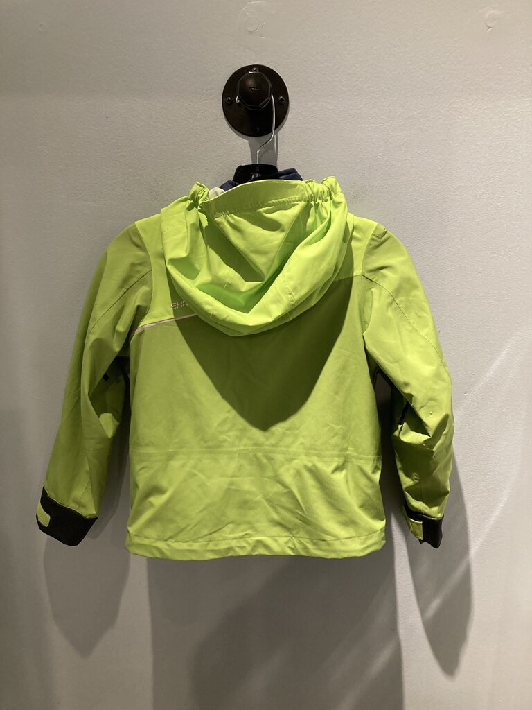 Shred Dog Snow Jacket, Green/Navy, Kid's 6