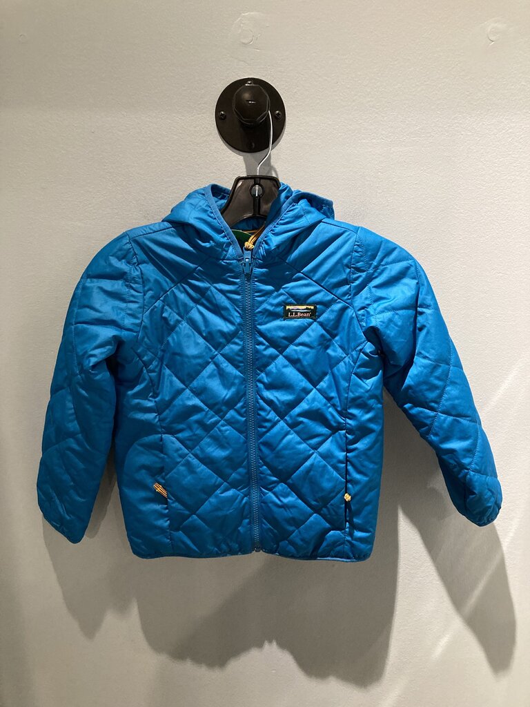 LL Bean Full Zip Reversable Hoody, Blue, Kid's M