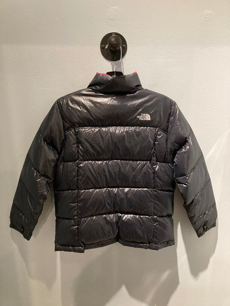 The North Face Puffer Jacket, Black/Pink, Kid's L