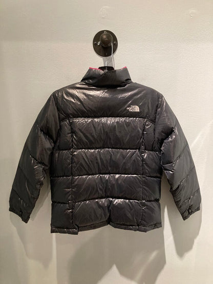 The North Face Puffer Jacket, Black/Pink, Kid's L