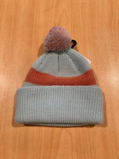 Smartwol Stripe Beanie, Bleached Aqua, Kid's OS