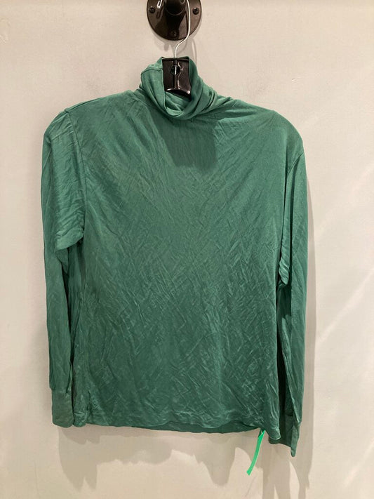 Winter Silk Turtleneck, Green, Women's M