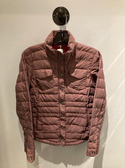 L.L.Bean Down Snap Up Jacket, Purple, Women's XXS