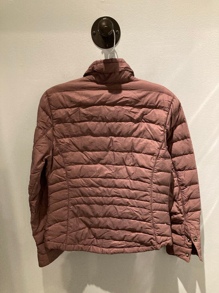 L.L.Bean Down Snap Up Jacket, Purple, Women's XXS