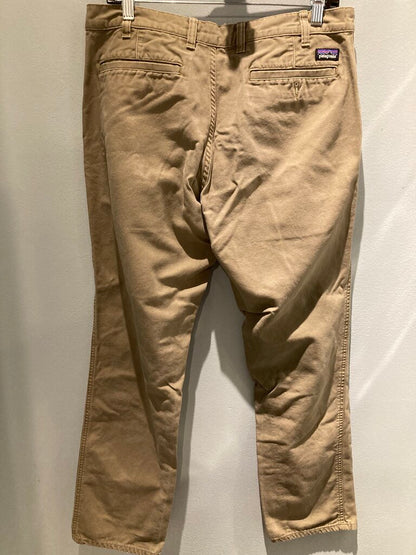 Patagonia Cotton Pants, Beige, Men's 33 Long